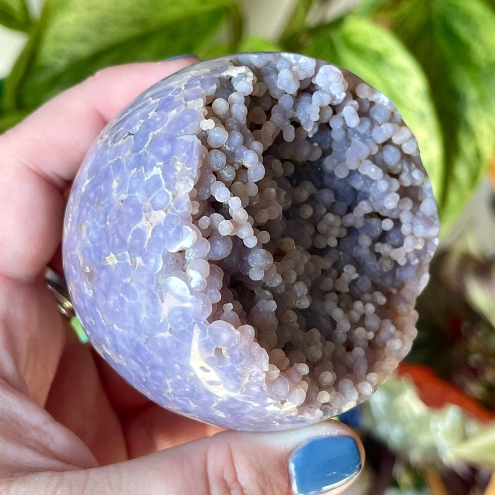 💜Grape Agate Mental Clarity Crystal Ball Sphere Indonesia💜 - Picture 3 of 5